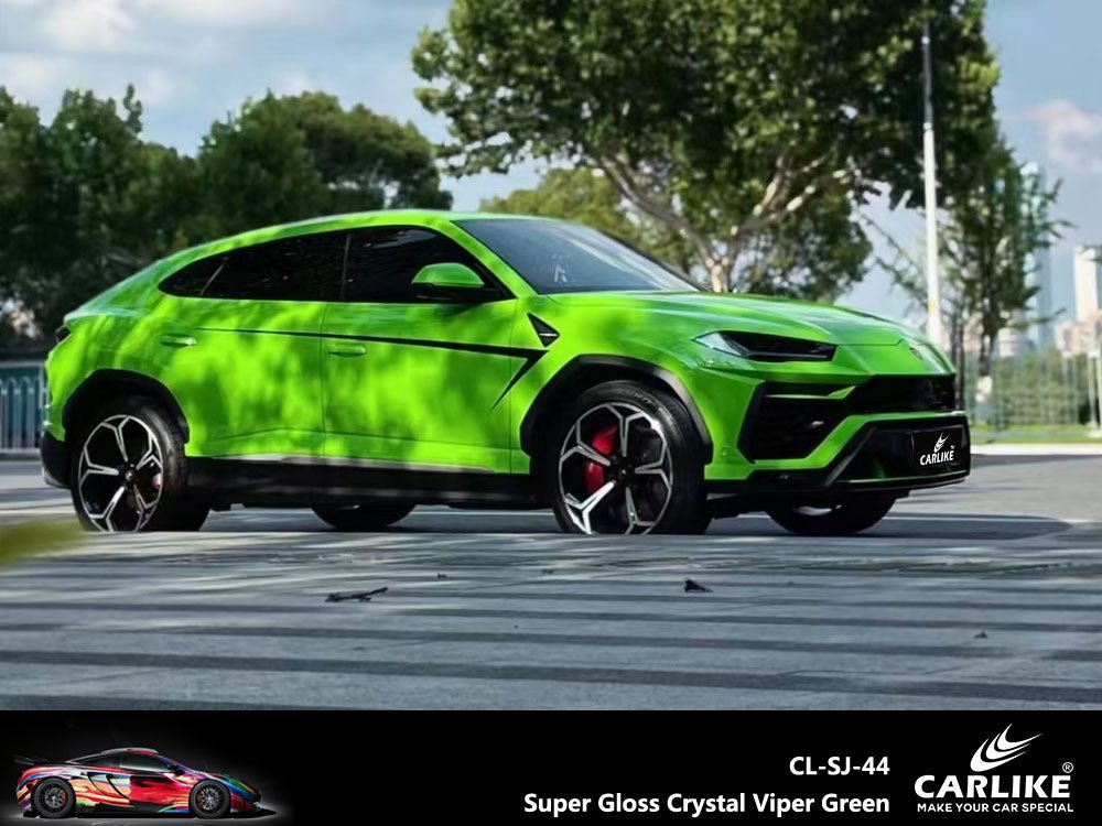 CARLIKE CL-SJ-44 Super Gloss Crystal Viper Green Vinyl - CARLIKE WRAP
