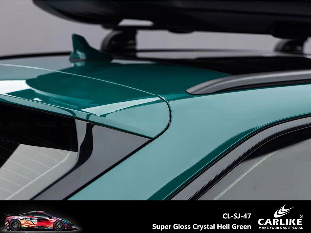 CARLIKE CL-SJ-47 Super Gloss Crystal Hell Green Vinyl - CARLIKE WRAP