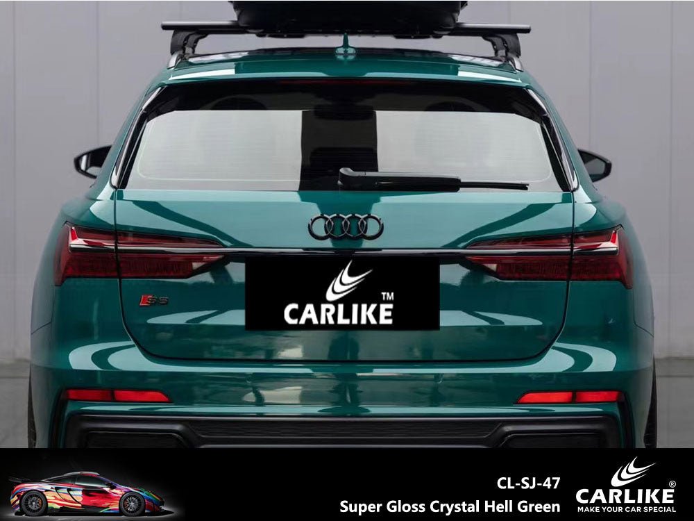 CARLIKE CL-SJ-47 Super Gloss Crystal Hell Green Vinyl - CARLIKE WRAP
