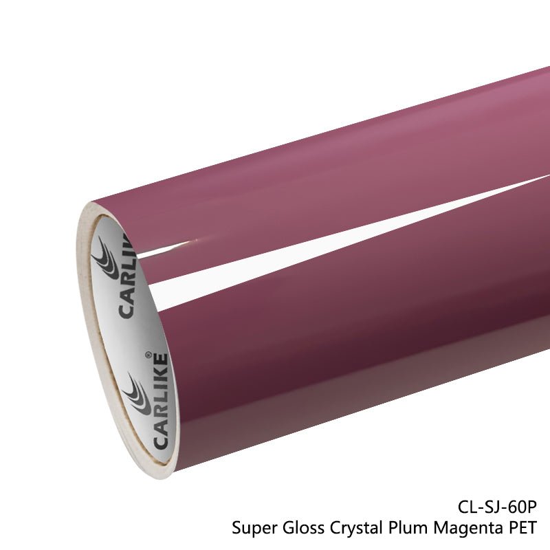 CARLIKE CL-SJ-60P Super Gloss Crystal Plum Magenta Vinyl PET Liner - CARLIKE WRAP