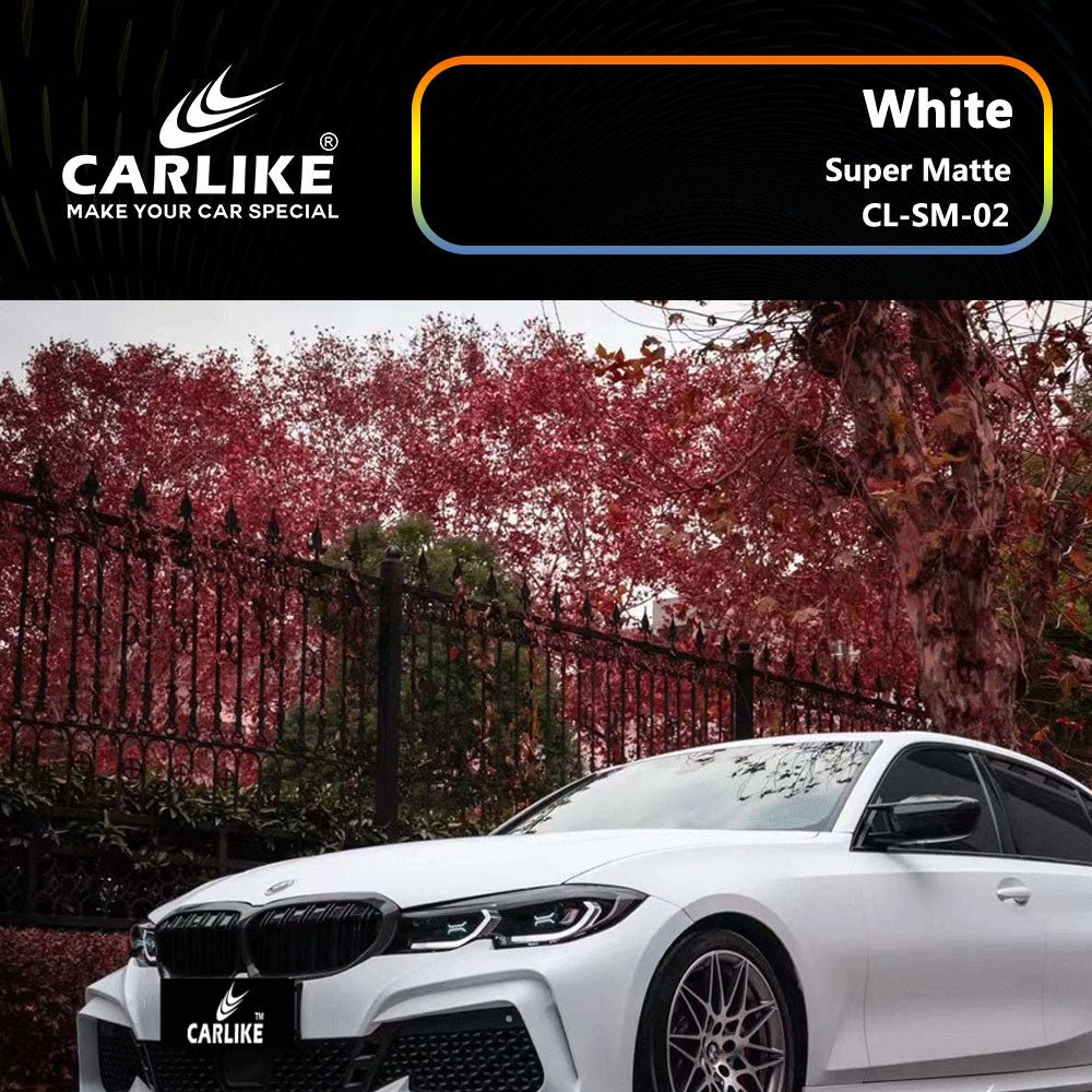 CARLIKE CL-SM-02 Super Matte White Vinyl - CARLIKE WRAP