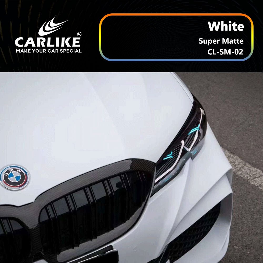 CARLIKE CL-SM-02 Super Matte White Vinyl - CARLIKE WRAP