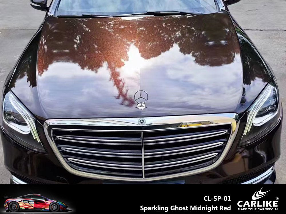 CARLIKE CL-SP-01 Sparkling Ghost Midnight Red Vinyl - CARLIKE WRAP