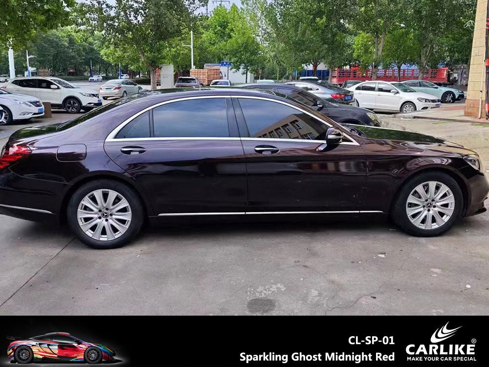 CARLIKE CL-SP-01 Sparkling Ghost Midnight Red Vinyl - CARLIKE WRAP