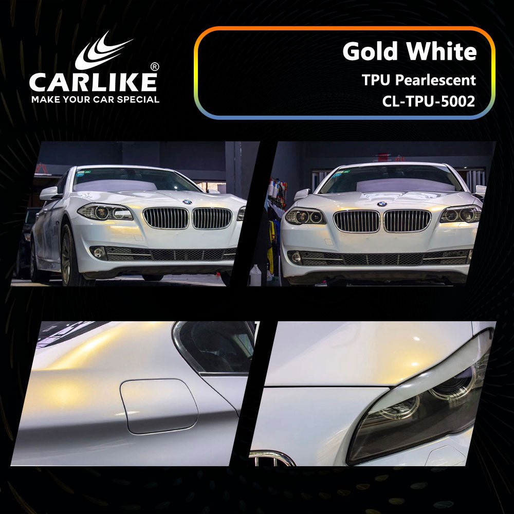 CARLIKE CL-TPU-5002 TPU Pearlescent Gold White Vinyl Heat Repair - CARLIKE WRAP