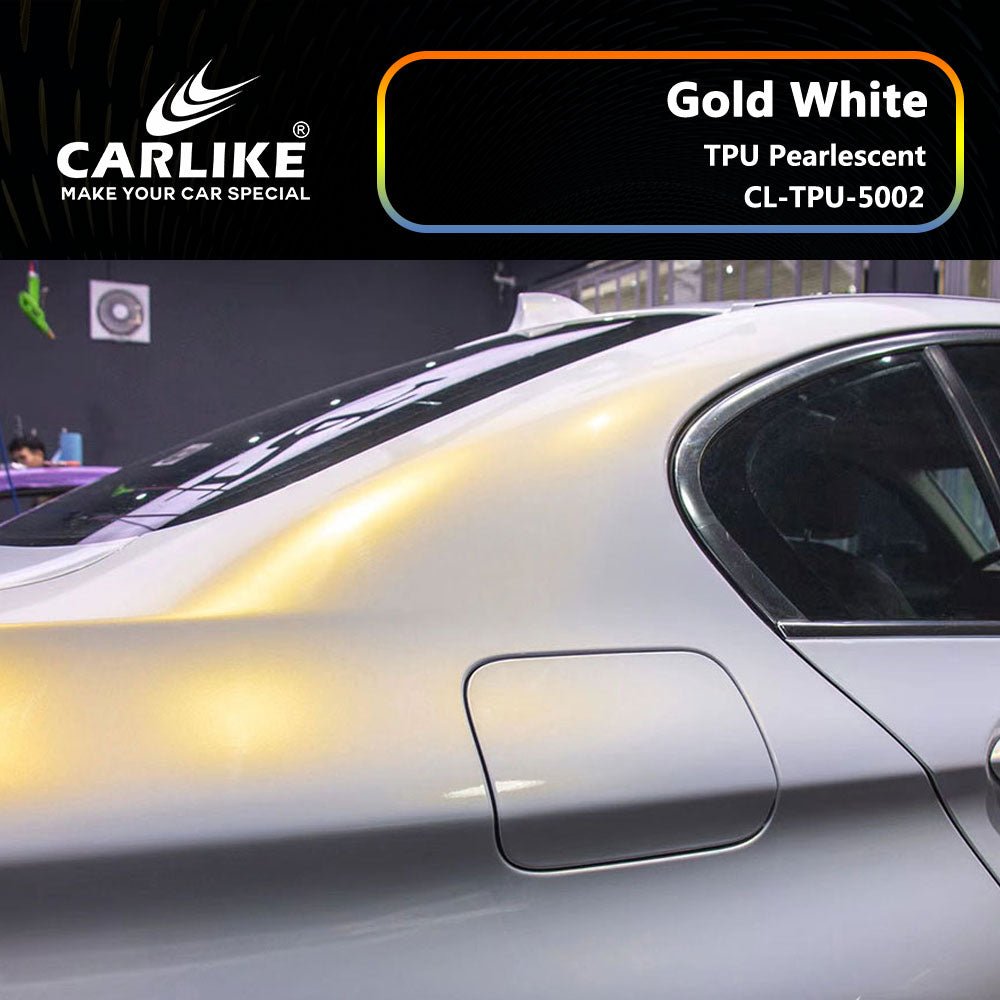 CARLIKE CL-TPU-5002 TPU Pearlescent Gold White Vinyl Heat Repair - CARLIKE WRAP