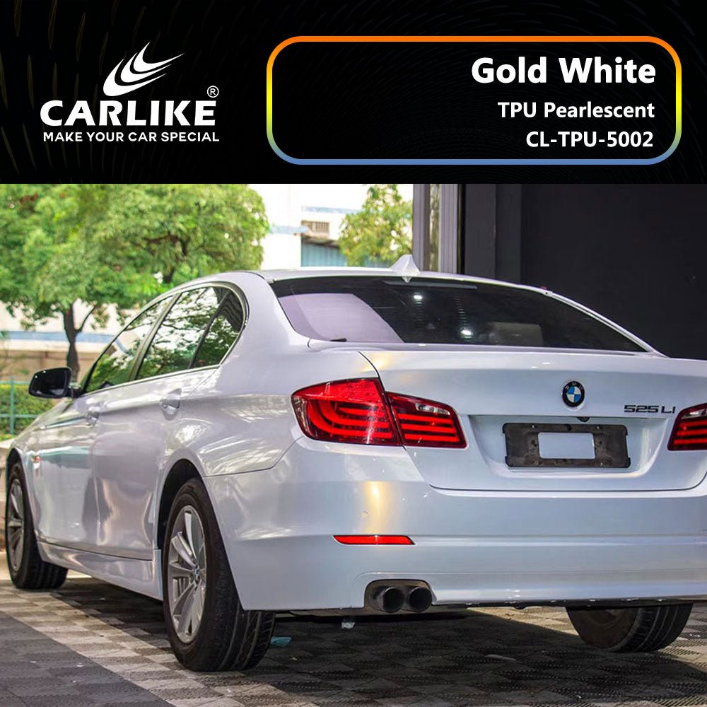 CARLIKE CL-TPU-5002 TPU Pearlescent Gold White Vinyl Heat Repair - CARLIKE WRAP