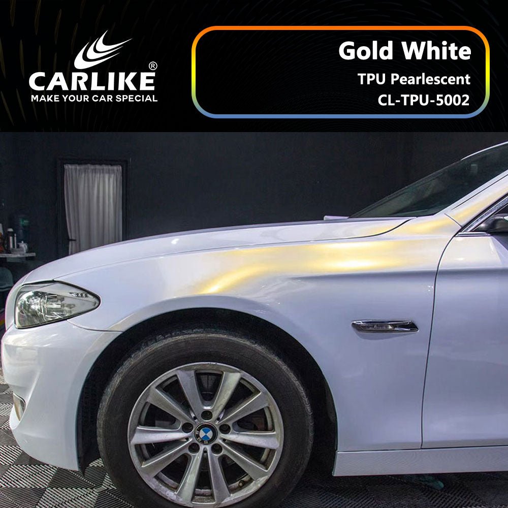 CARLIKE CL-TPU-5002 TPU Pearlescent Gold White Vinyl Heat Repair - CARLIKE WRAP