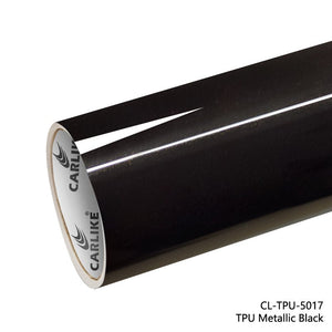 CARLIKE CL-TPU-5017 TPU Gloss Metallic Black Vinyl Heat Repair