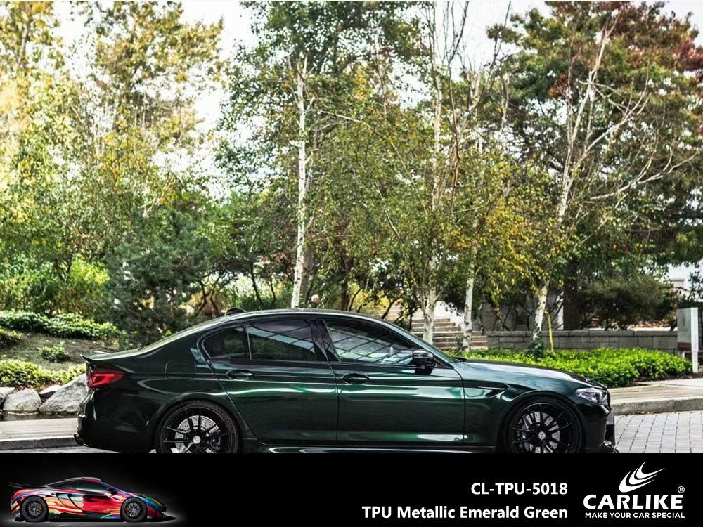 CARLIKE CL-TPU-5018 TPU Metallic Emerald Green Vinyl Heat Repair - CARLIKE WRAP
