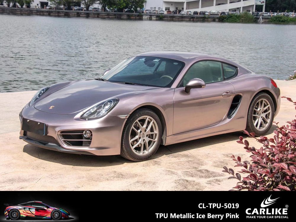 CARLIKE CL-TPU-5019 TPU Metallic Ice Berry Pink Vinyl Heat Repair - CARLIKE WRAP