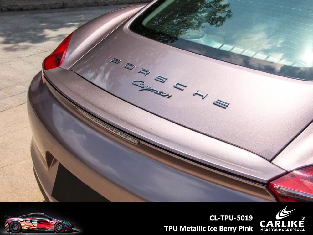 CARLIKE CL-TPU-5019 TPU Metallic Ice Berry Pink Vinyl Heat Repair - CARLIKE WRAP