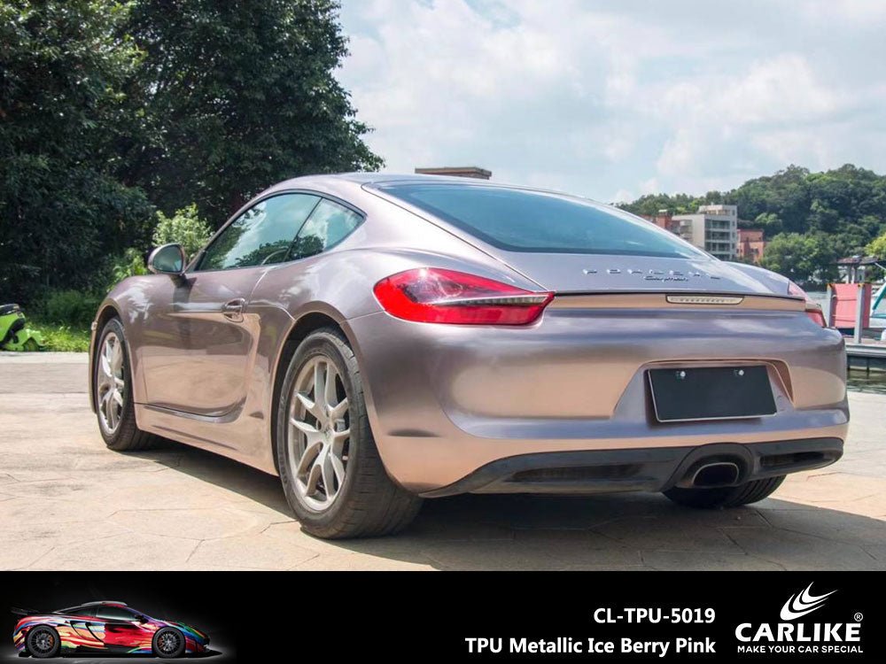 CARLIKE CL-TPU-5019 TPU Metallic Ice Berry Pink Vinyl Heat Repair - CARLIKE WRAP