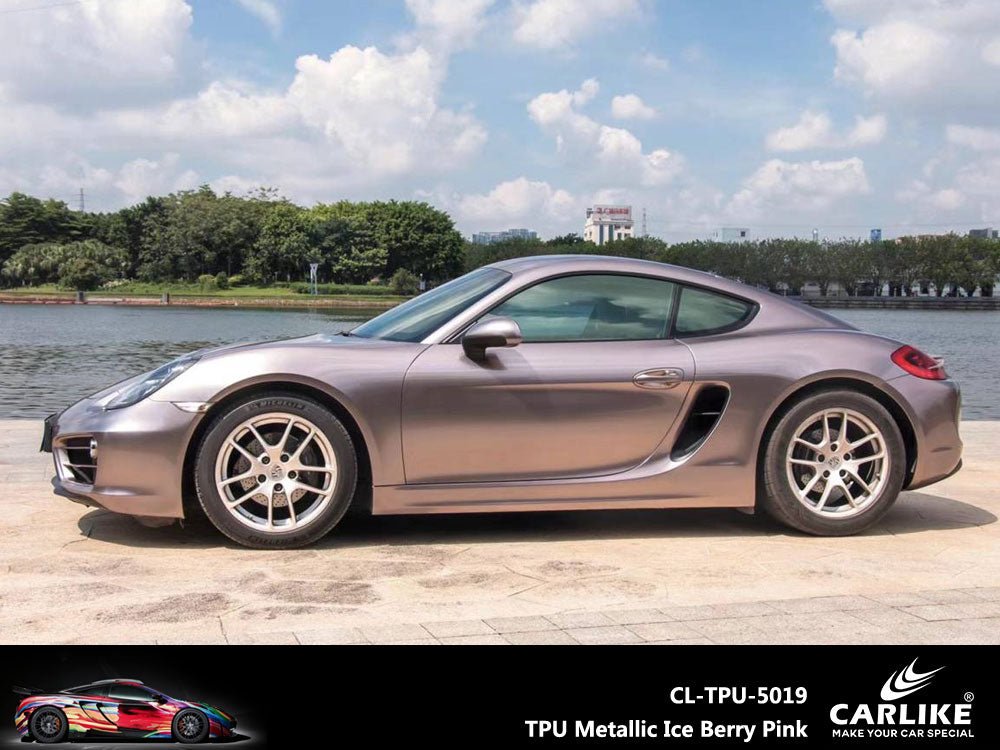 CARLIKE CL-TPU-5019 TPU Metallic Ice Berry Pink Vinyl Heat Repair - CARLIKE WRAP