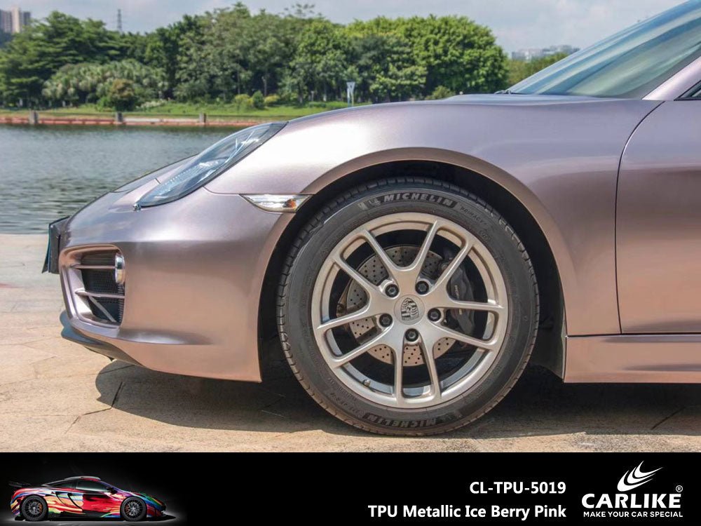 CARLIKE CL-TPU-5019 TPU Metallic Ice Berry Pink Vinyl Heat Repair - CARLIKE WRAP