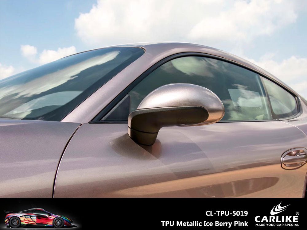 CARLIKE CL-TPU-5019 TPU Metallic Ice Berry Pink Vinyl Heat Repair - CARLIKE WRAP