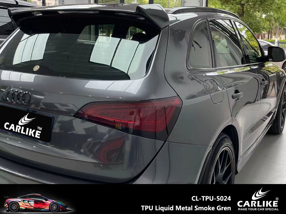 CARLIKE CL-TPU-5024 TPU Liquid Metal Smoke Grey Vinyl Heat Repair - CARLIKE WRAP