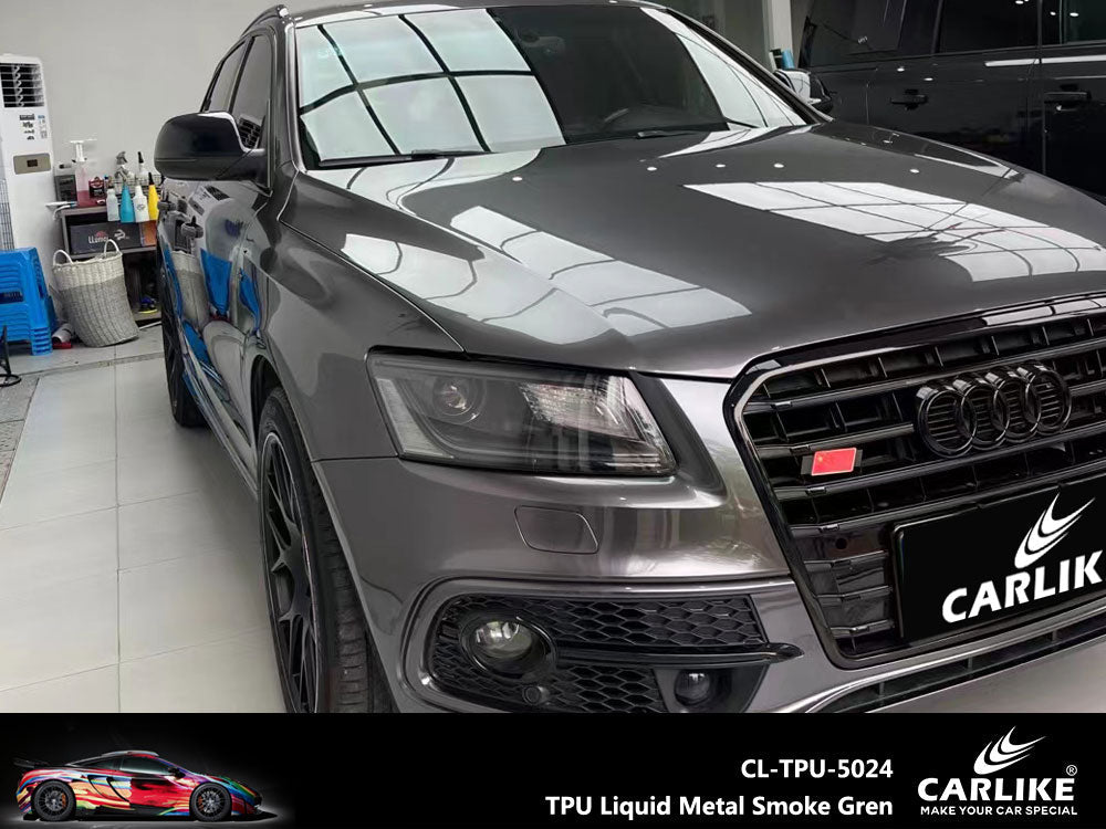 CARLIKE CL-TPU-5024 TPU Liquid Metal Smoke Grey Vinyl Heat Repair - CARLIKE WRAP