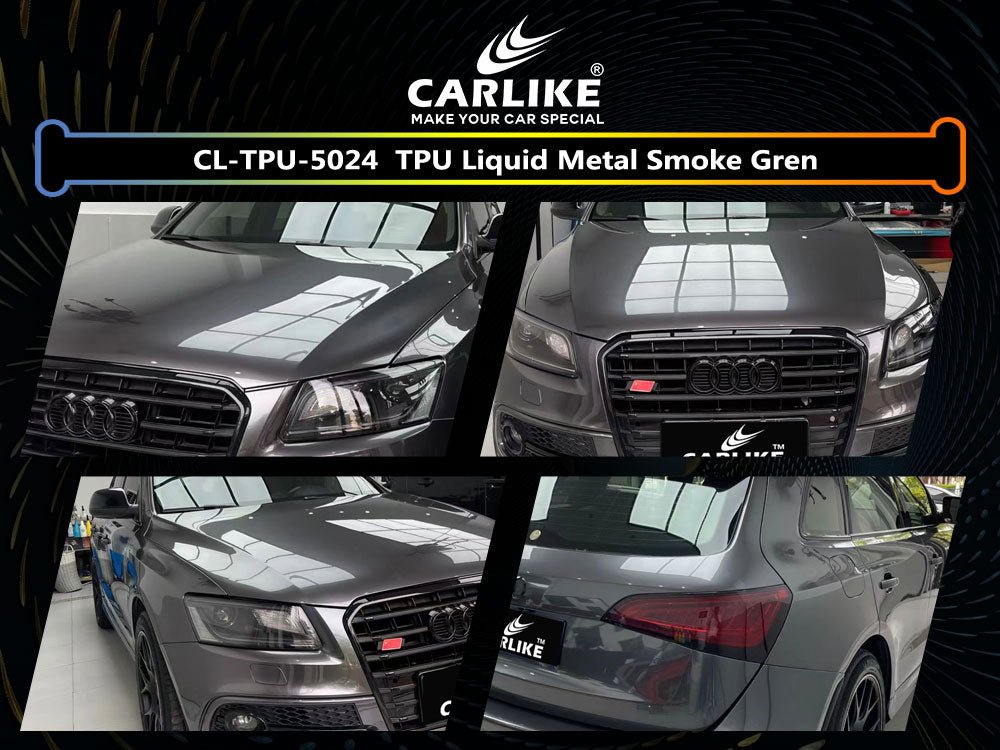 CARLIKE CL-TPU-5024 TPU Liquid Metal Smoke Grey Vinyl Heat Repair - CARLIKE WRAP