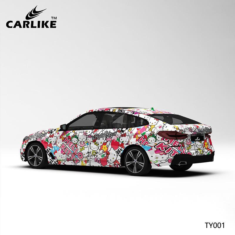 CARLIKE CL-TY001 Pattern Hello Kitty High-precision Printing Customized Car Vinyl Wrap - CARLIKE WRAP
