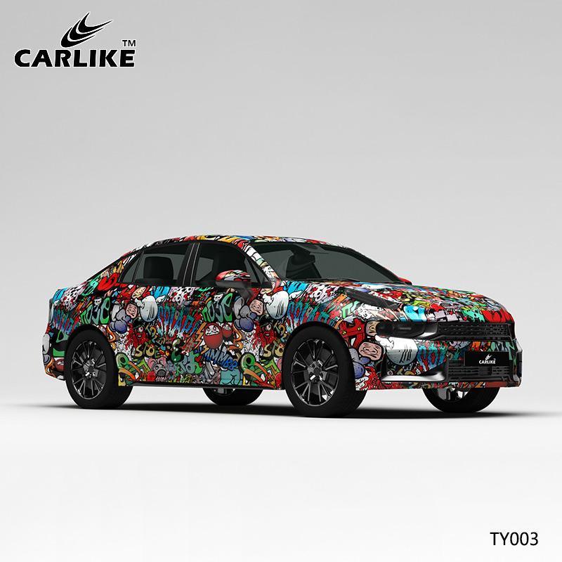 CARLIKE CL-TY003 Cartoon Explosion Painting High-precision Printing Customized Car Vinyl Wrap - CARLIKE WRAP