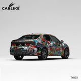 CARLIKE CL-TY003 Cartoon Explosion Painting High-precision Printing Customized Car Vinyl Wrap - CARLIKE WRAP