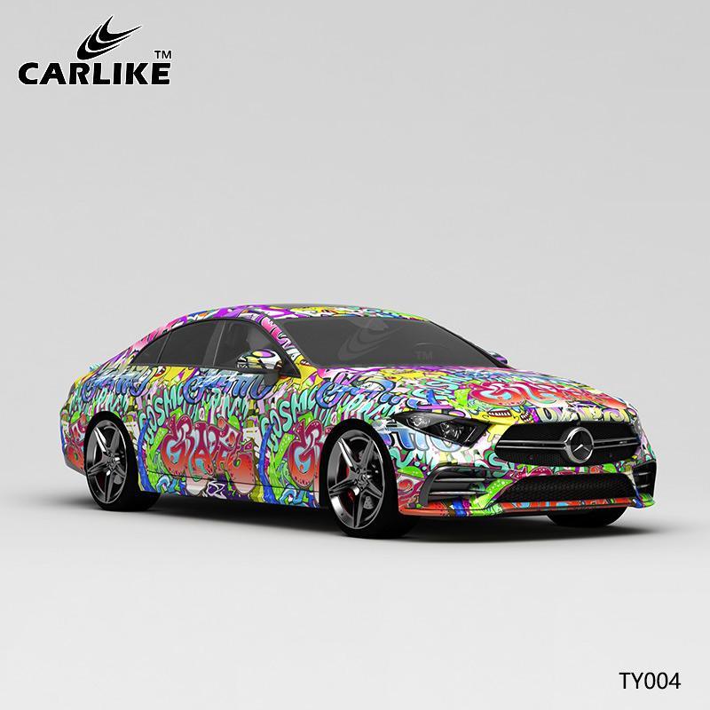 CARLIKE CL-TY004 Letter Painting High-precision Printing Customized Car Vinyl Wrap - CARLIKE WRAP