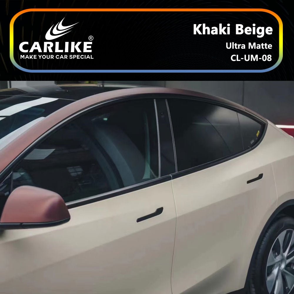 CARLIKE CL-UM-08 Ultra Matte Khaki Beige Vinyl - CARLIKE WRAP