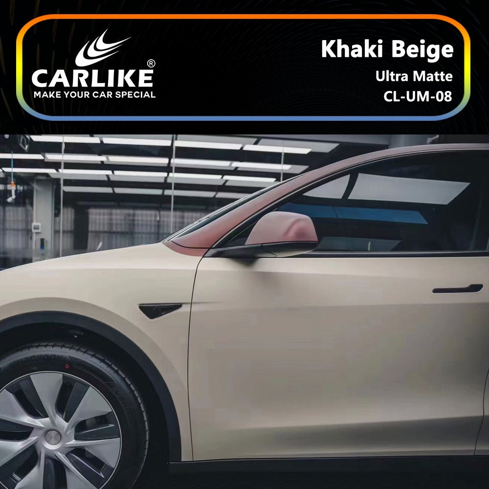 CARLIKE CL-UM-08 Ultra Matte Khaki Beige Vinyl - CARLIKE WRAP