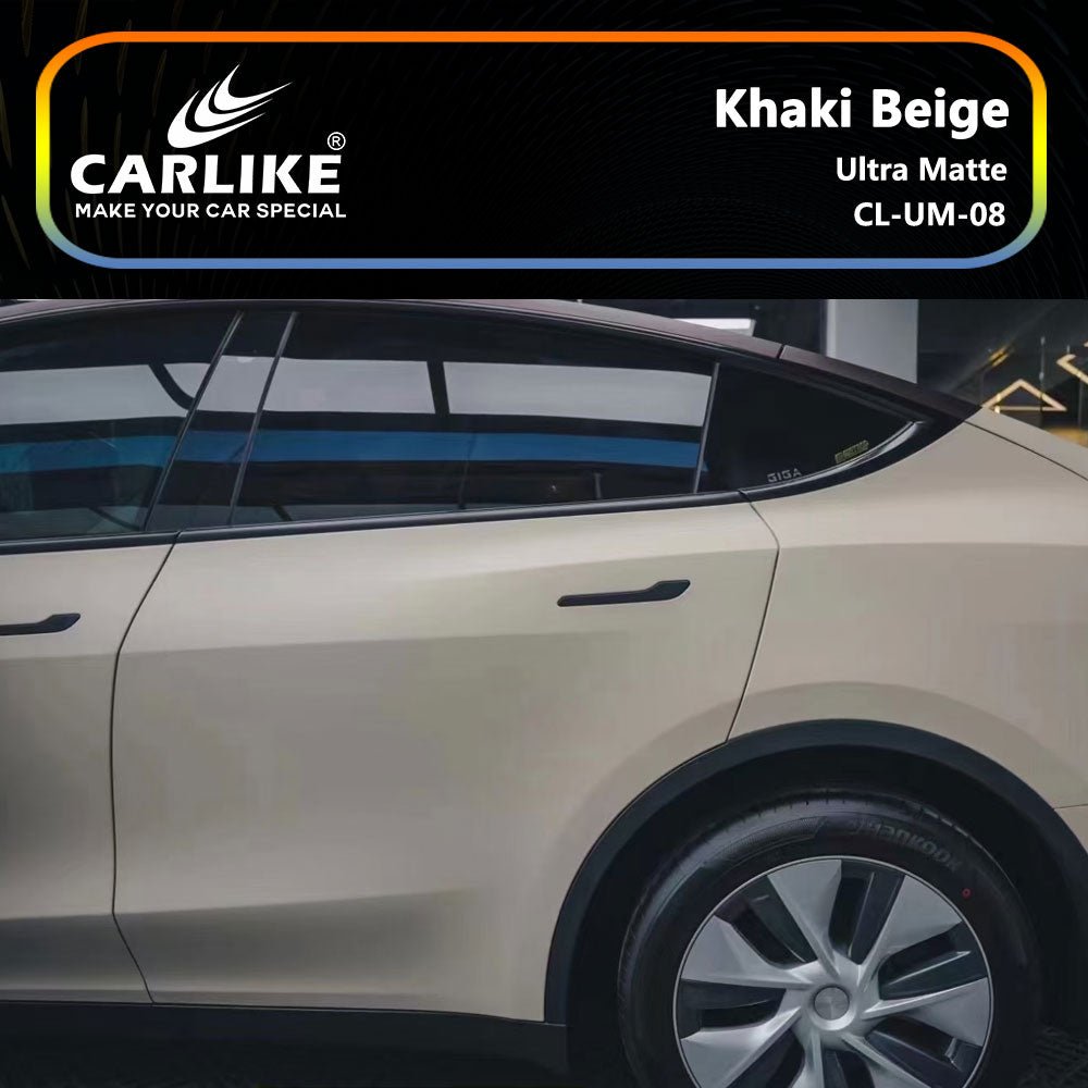 CARLIKE CL-UM-08 Ultra Matte Khaki Beige Vinyl - CARLIKE WRAP