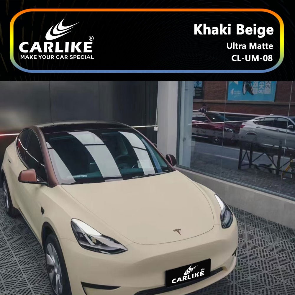 CARLIKE CL-UM-08 Ultra Matte Khaki Beige Vinyl - CARLIKE WRAP