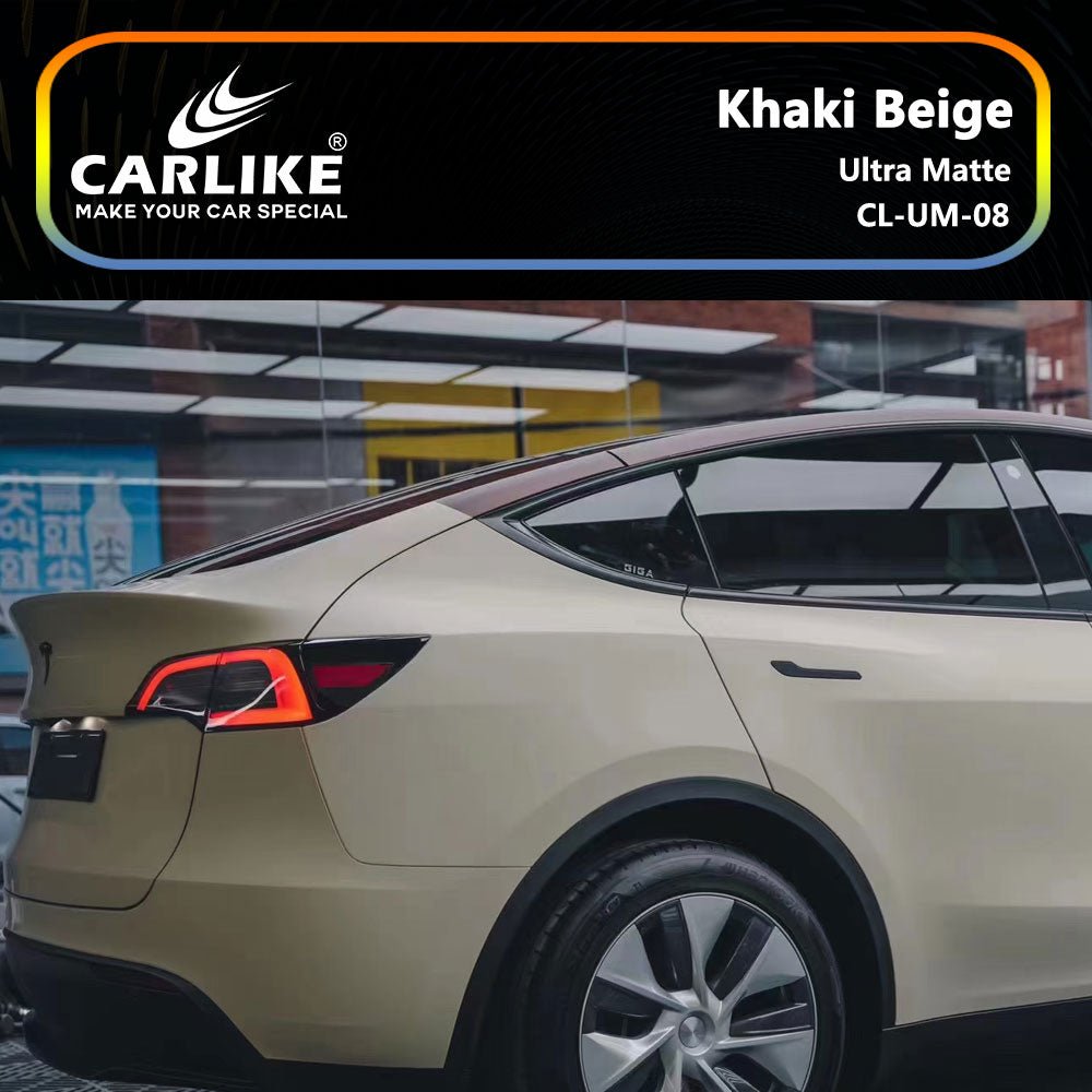 CARLIKE CL-UM-08 Ultra Matte Khaki Beige Vinyl - CARLIKE WRAP