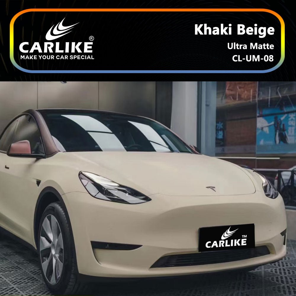 CARLIKE CL-UM-08 Ultra Matte Khaki Beige Vinyl - CARLIKE WRAP