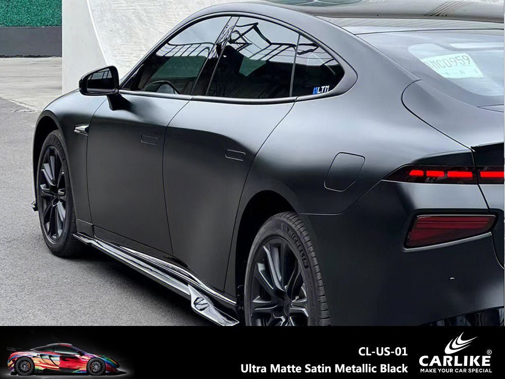 CARLIKE CL-US-01 Ultra Matte Satin Metallic Black Vinyl - CARLIKE WRAP
