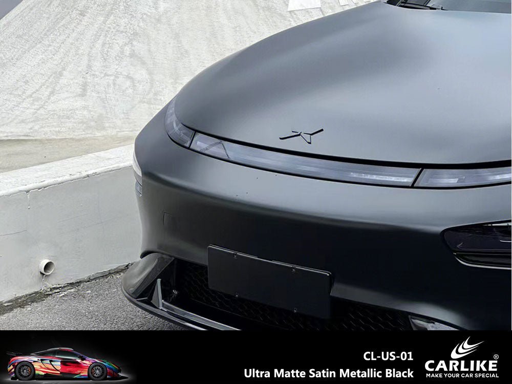 CARLIKE CL-US-01 Ultra Matte Satin Metallic Black Vinyl - CARLIKE WRAP