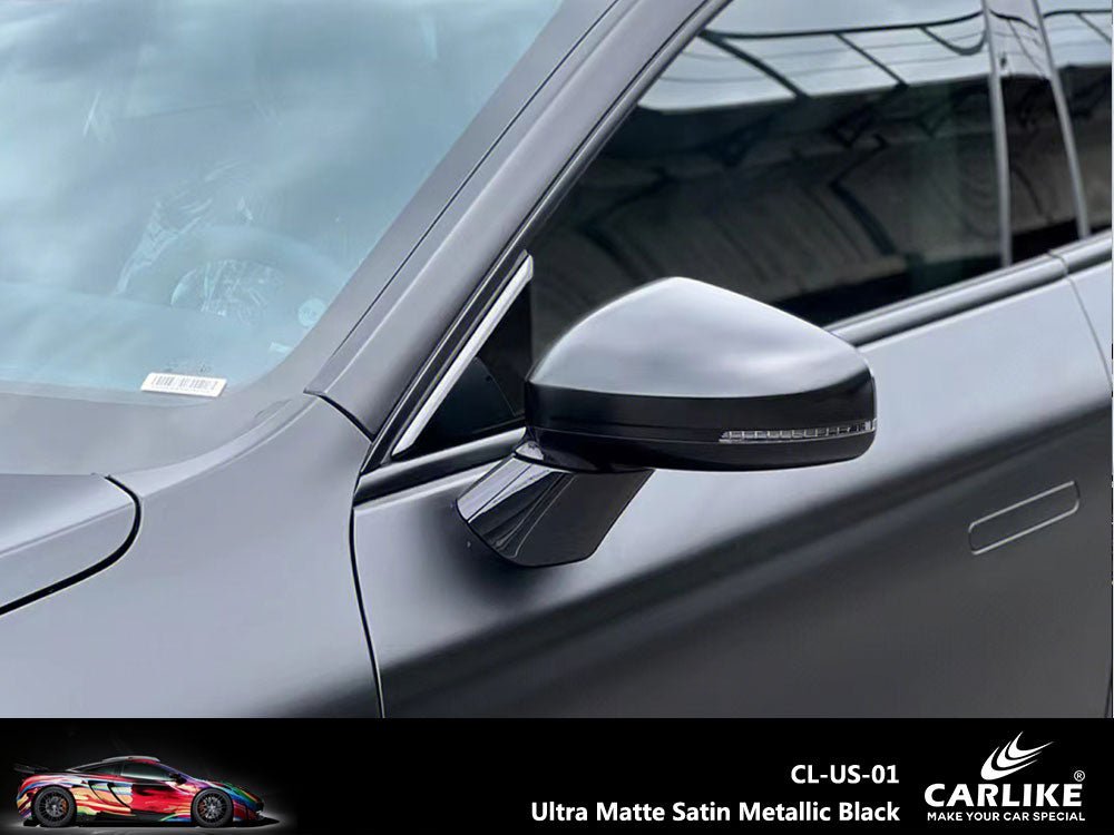 CARLIKE CL-US-01 Ultra Matte Satin Metallic Black Vinyl - CARLIKE WRAP