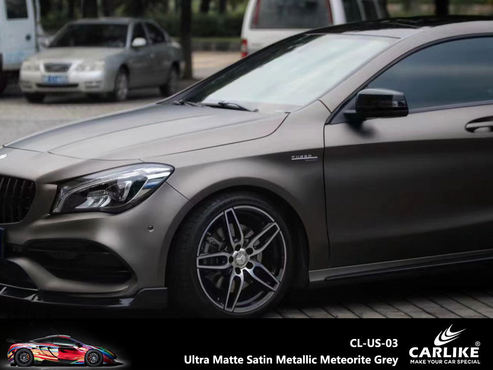 CARLIKE CL-US-03 Ultra Matte Satin Metallic Meteorite Grey Vinyl - CARLIKE WRAP