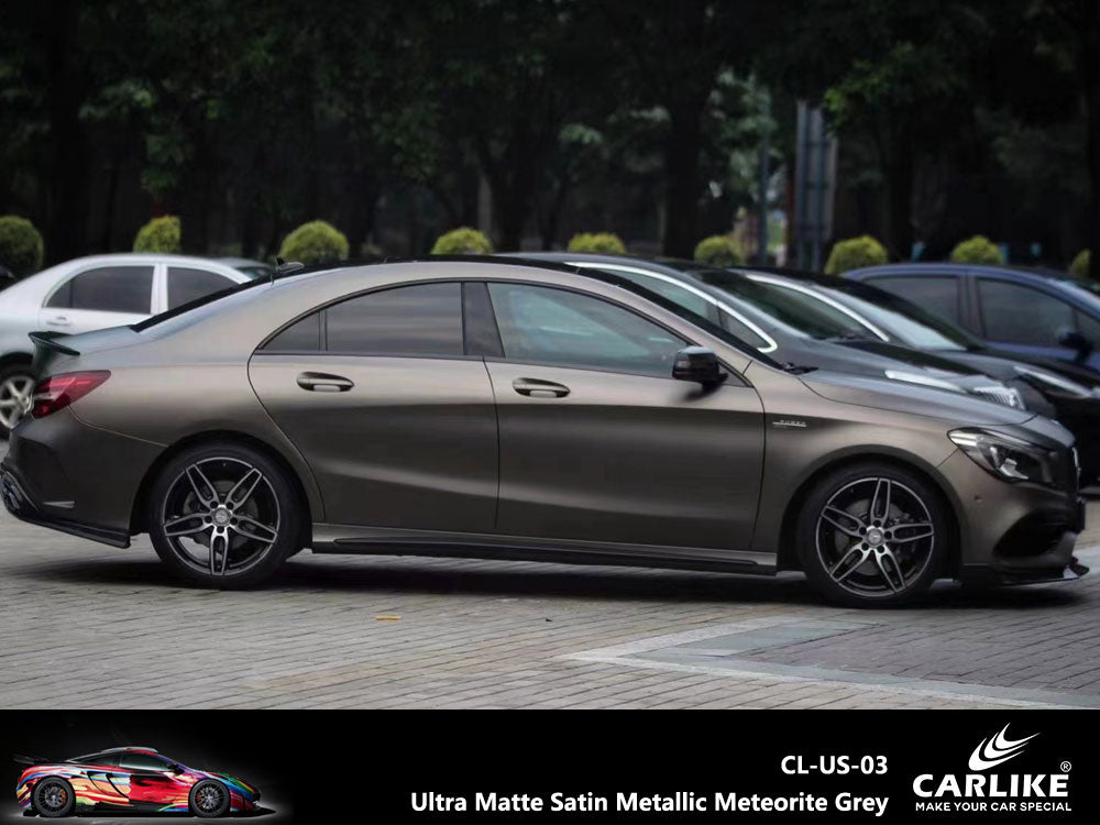 CARLIKE CL-US-03 Ultra Matte Satin Metallic Meteorite Grey Vinyl - CARLIKE WRAP