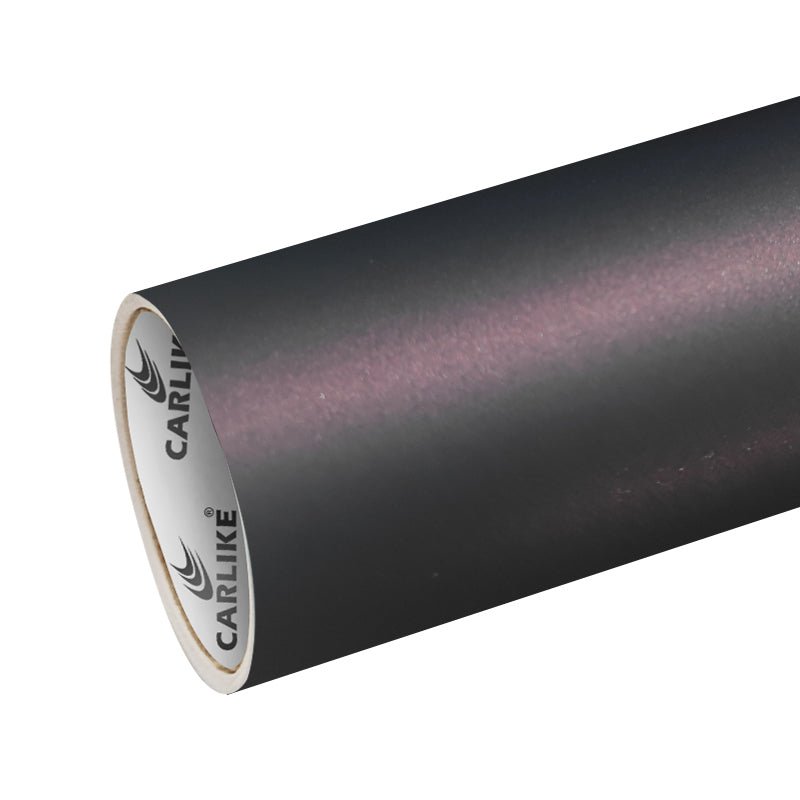 CARLIKE CL-US-10 Ultra Matte Satin Metallic Black Red Vinyl - CARLIKE WRAP