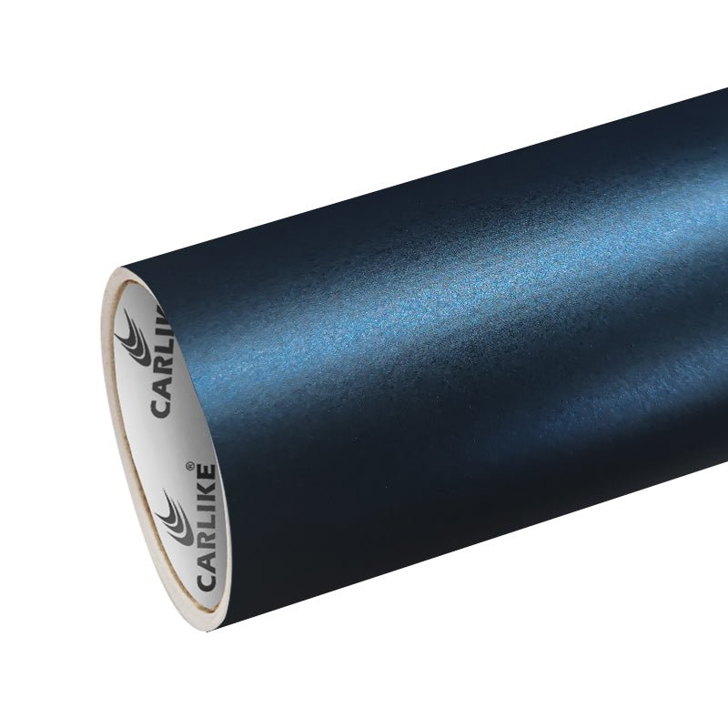 CARLIKE CL-US-12 Ultra Matte Satin Metallic Black Blue Vinyl - CARLIKE WRAP