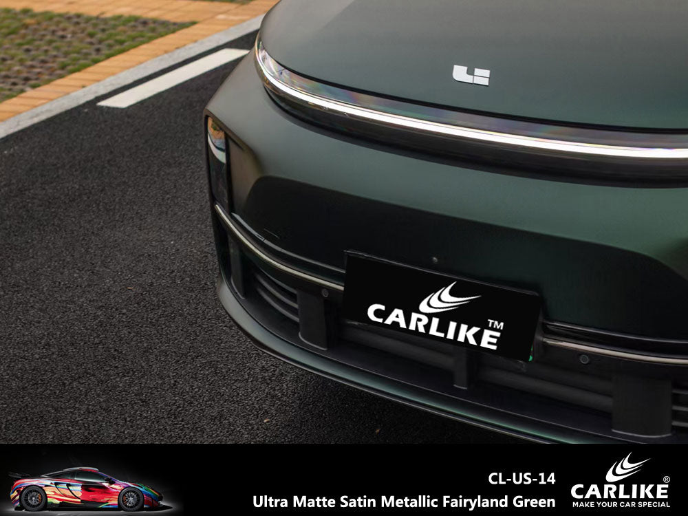 CARLIKE CL-US-14 Ultra Matte Satin Metallic Fairyland Green Vinyl - CARLIKE WRAP
