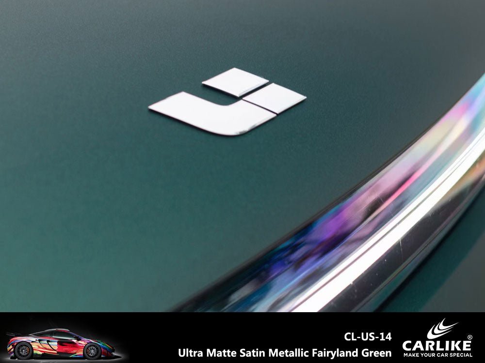 CARLIKE CL-US-14 Ultra Matte Satin Metallic Fairyland Green Vinyl - CARLIKE WRAP