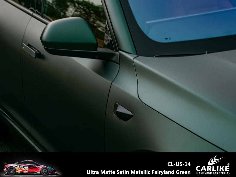 CARLIKE CL-US-14 Ultra Matte Satin Metallic Fairyland Green Vinyl - CARLIKE WRAP