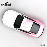 CARLIKE CL-WL002 Pattern White Pink Lines High-precision Printing Customized Car Vinyl Wrap - CARLIKE WRAP