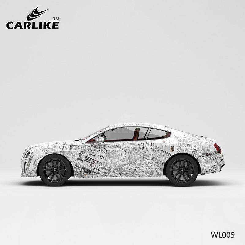 CARLIKE CL-WL005 Newspaper Painting High-precision Printing Customized Car Vinyl Wrap - CARLIKE WRAP