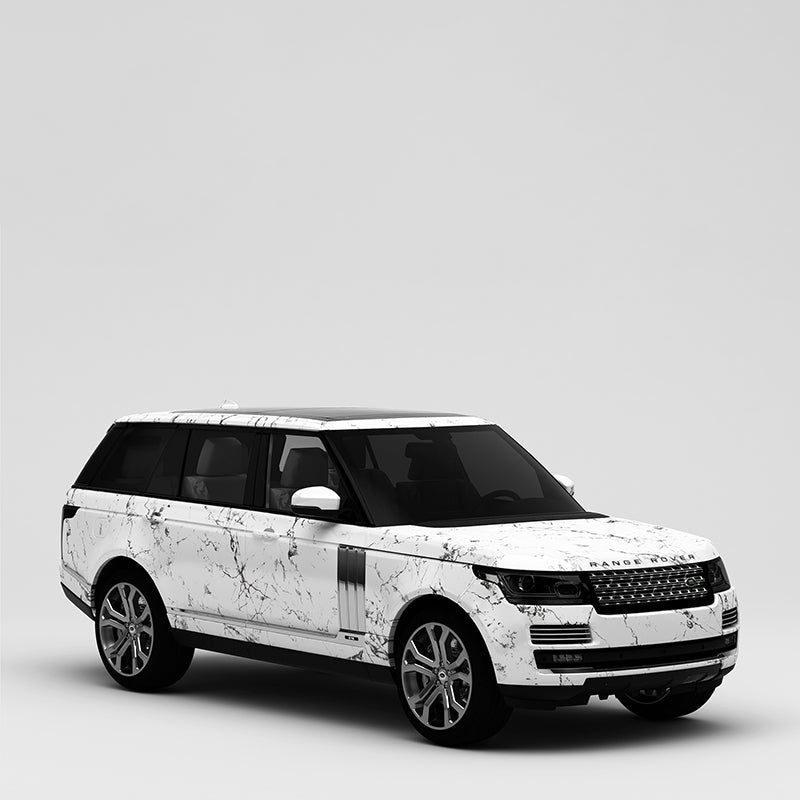 CARLIKE CL-WL007 Pattern Marble White High-precision Printing Customized Car Vinyl Wrap - CARLIKE WRAP