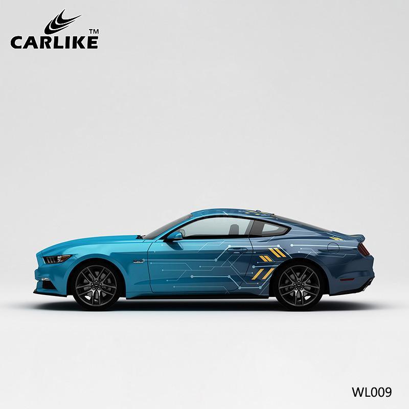 CARLIKE CL-WL009 Pattern Circuit Board High-precision Printing Customized Car Vinyl Wrap - CARLIKE WRAP