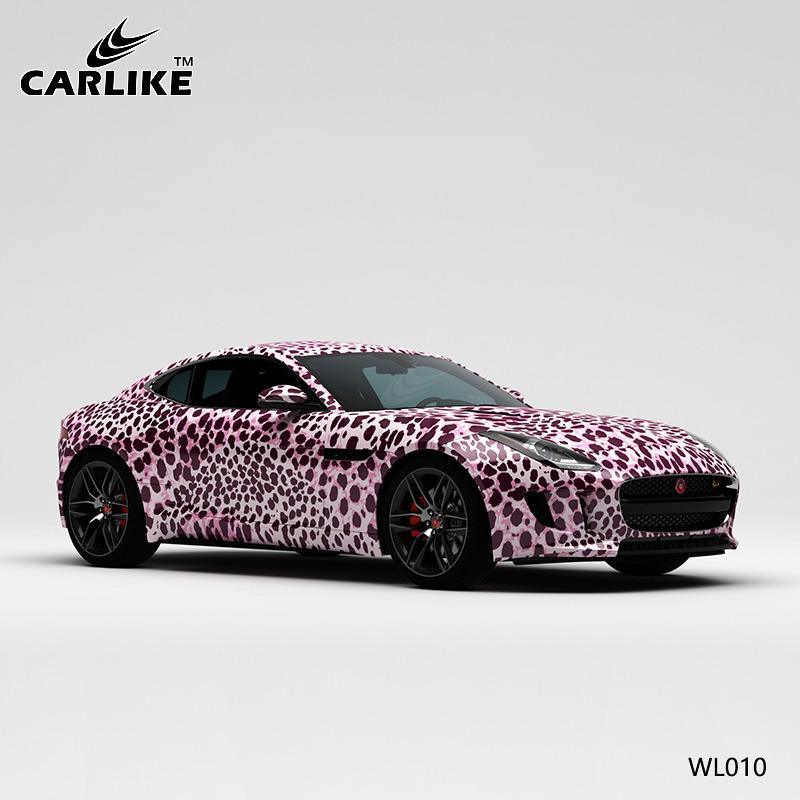 CARLIKE CL-WL010 Pattern Pink Leopard High-precision Printing Customized Car Vinyl Wrap - CARLIKE WRAP