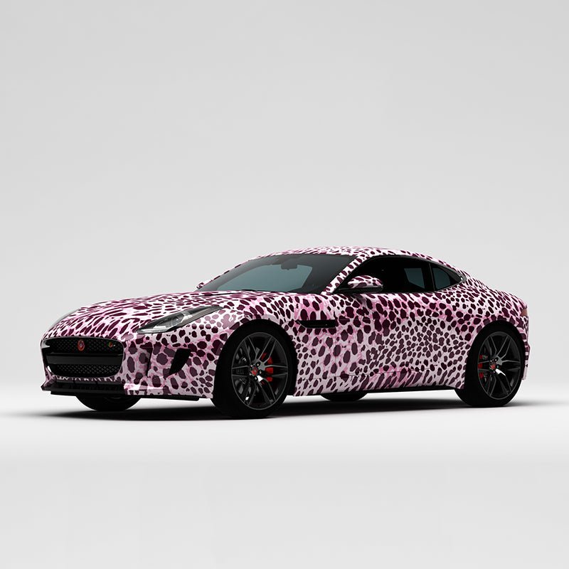 CARLIKE CL-WL010 Pattern Pink Leopard High-precision Printing Customized Car Vinyl Wrap - CARLIKE WRAP