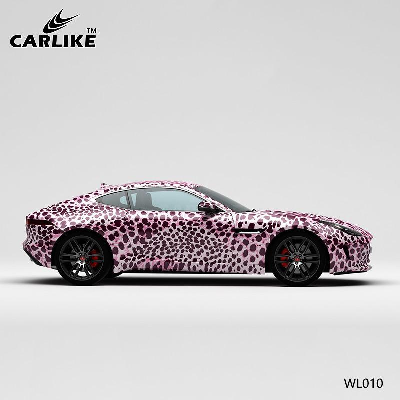 CARLIKE CL-WL010 Pattern Pink Leopard High-precision Printing Customized Car Vinyl Wrap - CARLIKE WRAP